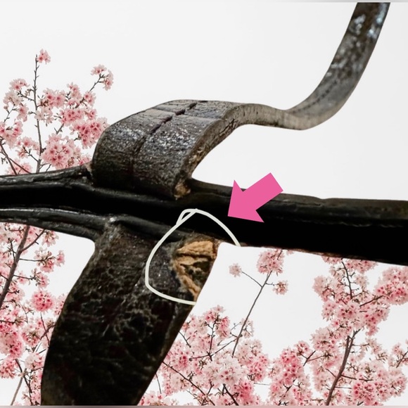 Furla Vintage Black Leather Croc Embossed Tote - Picture 9 of 11